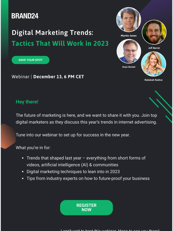 GET READY FOR 2023! Digital Marketing Trends: Tactics That Will Work in 2023 - Webinar