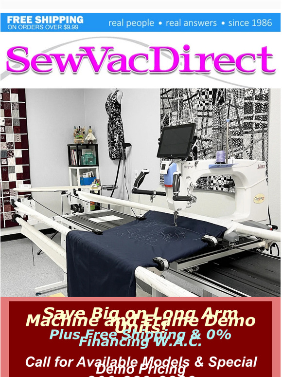 Save Big on Long Arm Machines & Frames