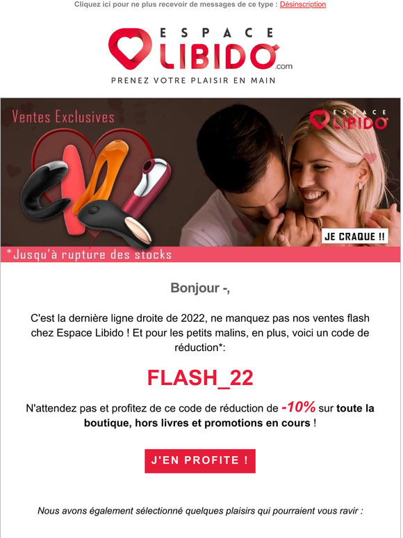 ⚡ Profitez vite de nos ventes flash !