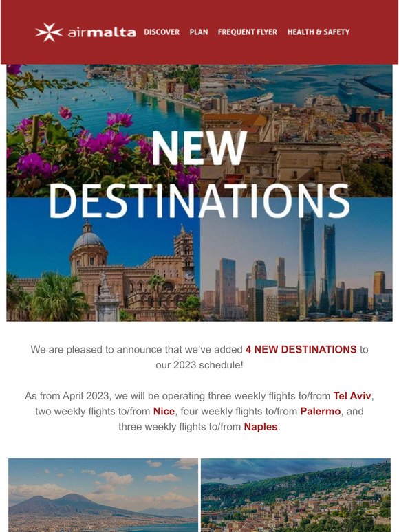 4 NEW Destinations for YOU to discover!