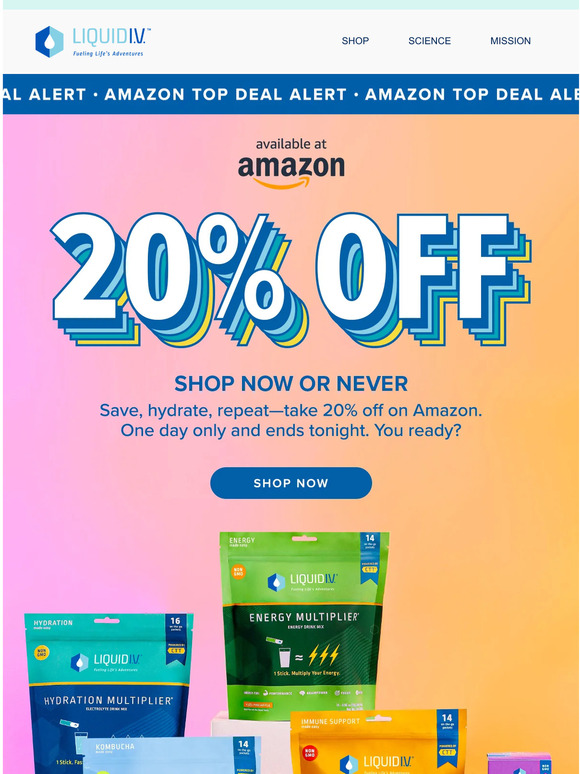 Liquid IV Email Newsletters Shop Sales, Discounts, and Coupon Codes