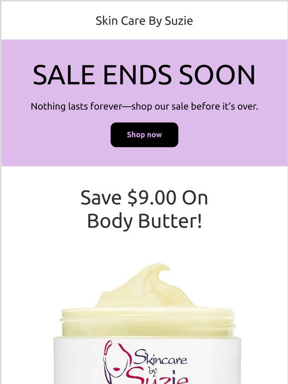 Hey —  Body Butter on Sale, Save $9!