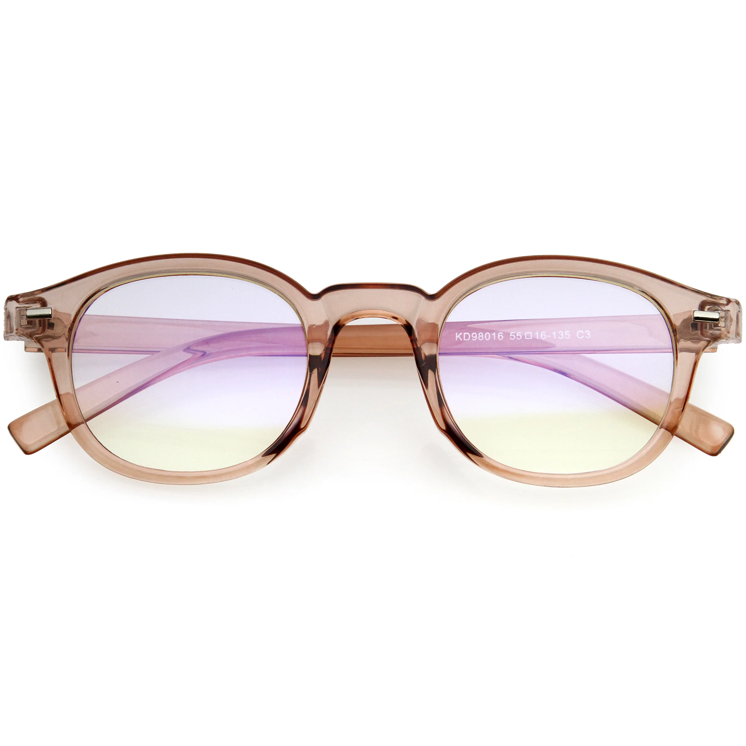Image of Small Lightweight Everyday Round Blue Light Filtering Glasses D195