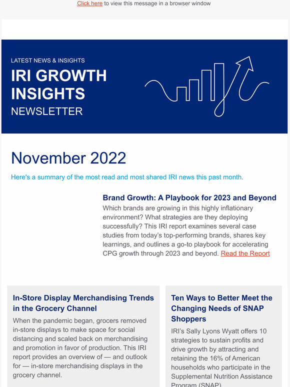 Monthly Recap of IRI News and Insights
