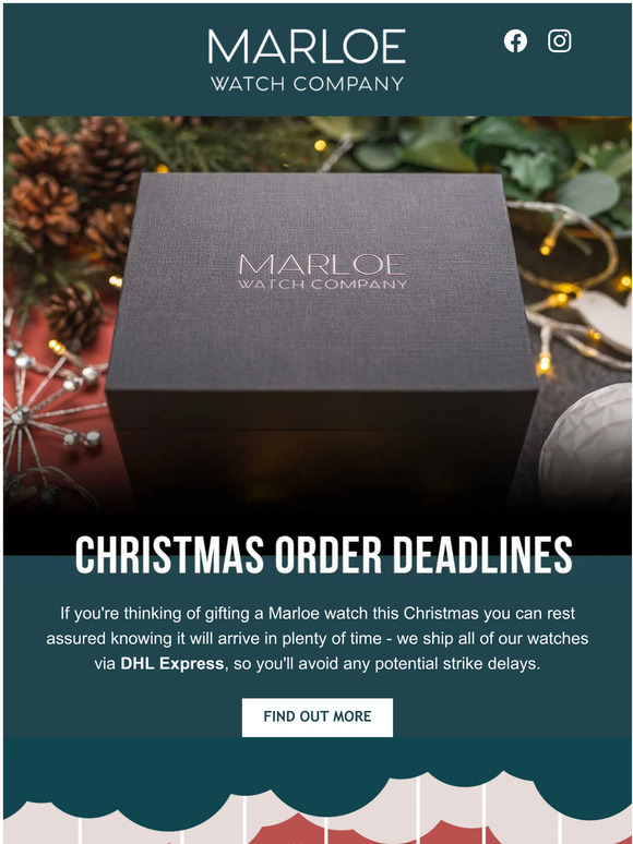 Christmas Order Deadlines