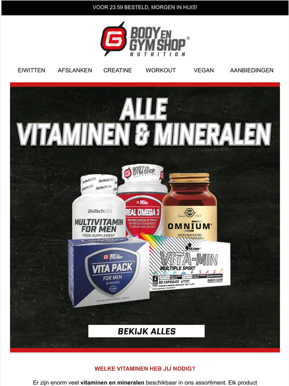 Welke vitaminen heb jij nodig?
