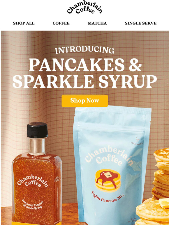 Chamberlain Coffee NEW pancakes & sparkle syrup 🥞 Milled