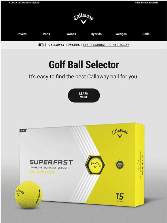 Callaway Golf Try Our Golf Ball Selector Tool Milled