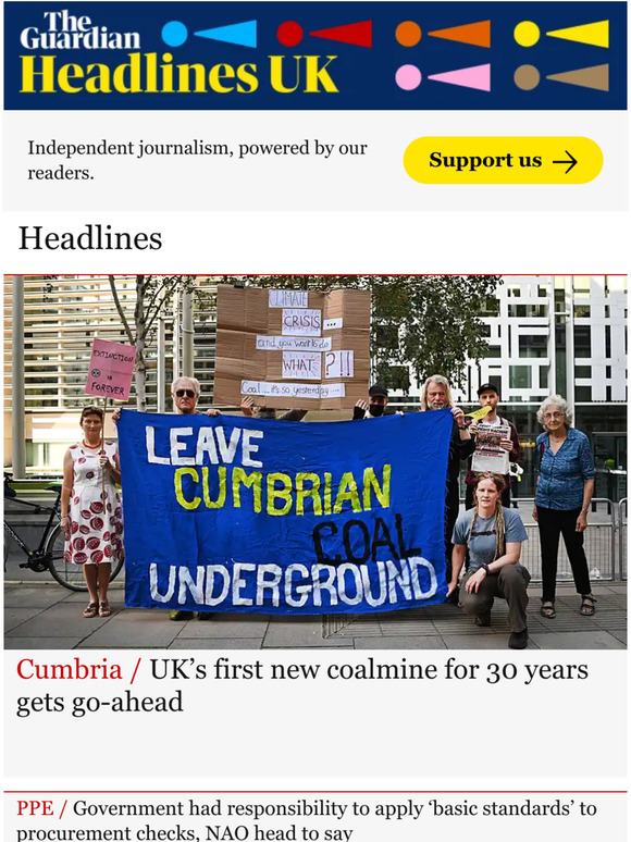 The Guardian Soulmates The Guardian Headlines UK’s first new coalmine