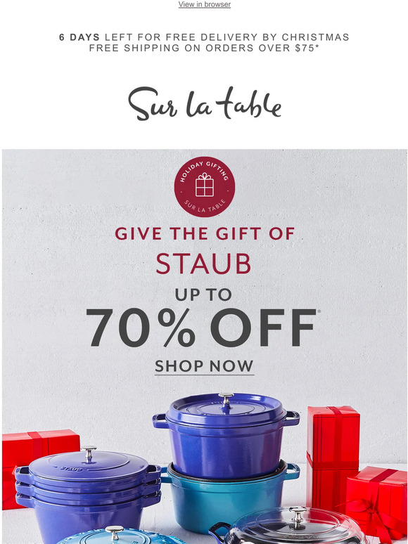 Sur la Table Staub Sale Blueberry now up to 65 off! Milled