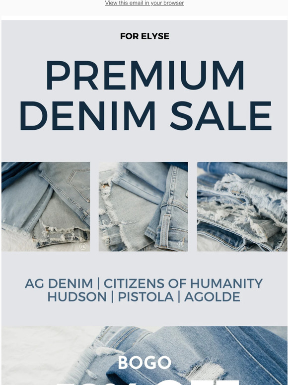BOGO 30% OFF PREMIUM DENIM! Limited time only 💙