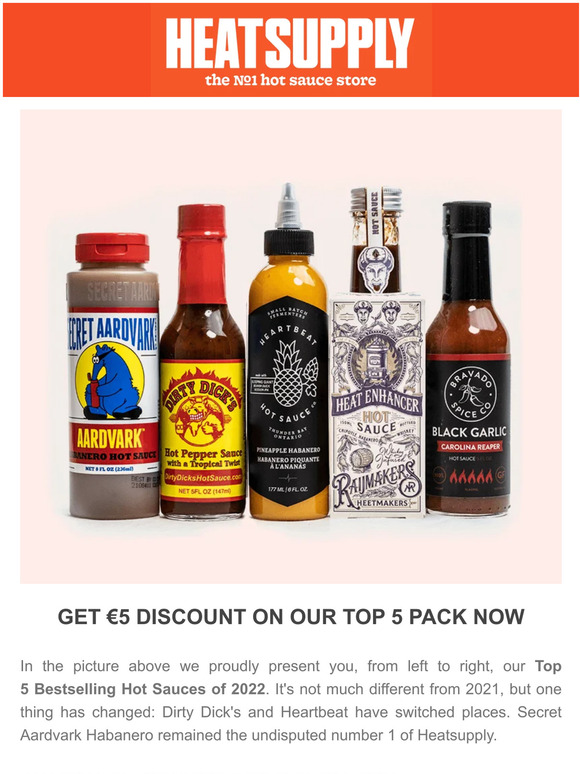 Heatsupply Nl & Be This is the top 5 hot sauces of 2022 🤩 Milled