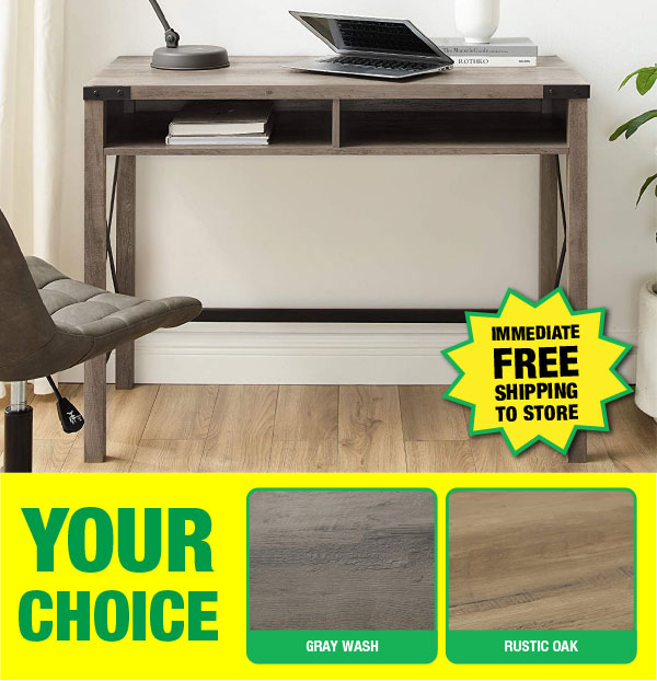 Menards Walker Edison Writing Desk for under 50 Milled