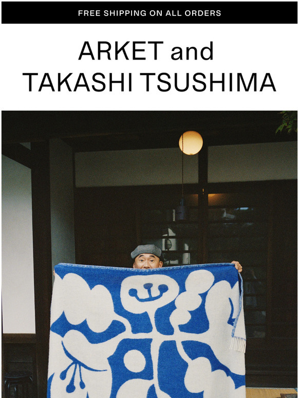 Arket New blankets ARKET and Takashi Tsushima Milled