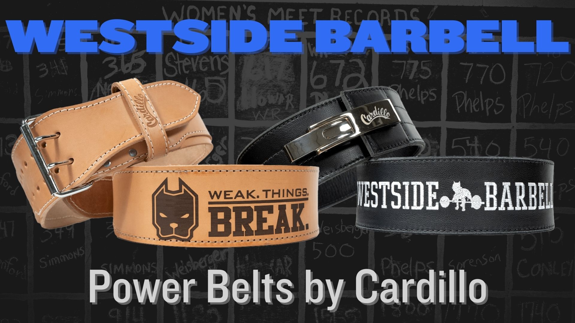 The Book Of Methods Westside Cardillo Power Belts just dropped Milled
