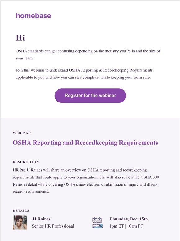 📅 [Webinar] OSHA Reporting & Recordkeeping Requirements