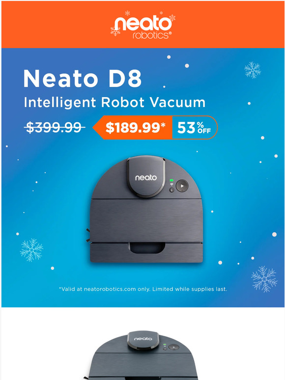 👑 VIP offer! Neato D8 for $189.99 😱