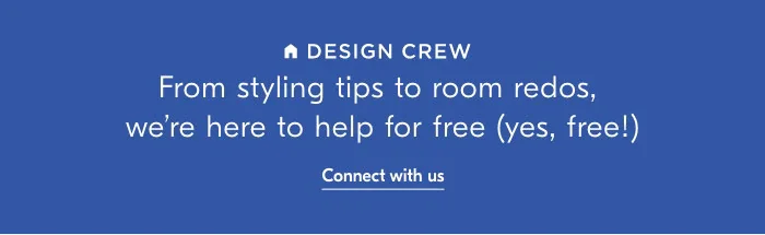 Design Crew. Connect with us