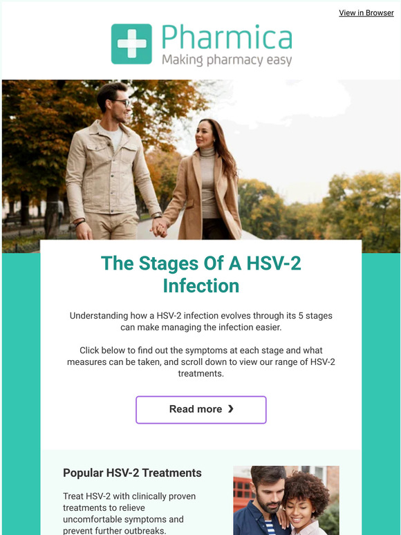 Pharmica Online Pharmacy: The 5 Stages Of HSV-2, Explained ‍⚕️ | Milled