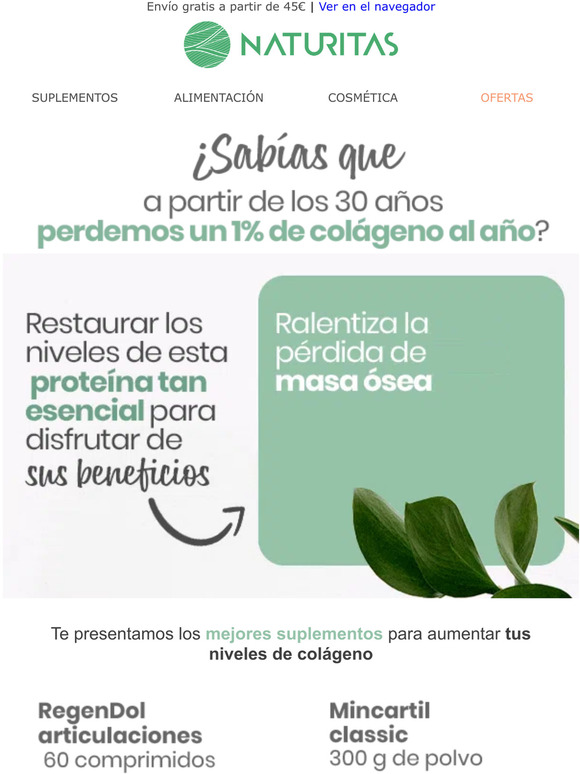 Naturitas Todos los beneficios del colágeno para ti 🦵 Milled