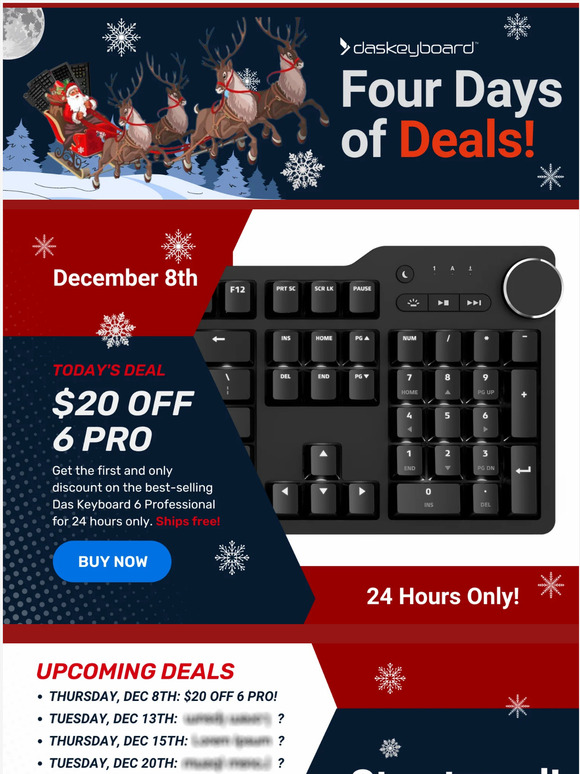 $20 Off the 6 Pro! 4 Days of Holiday Deals start now!