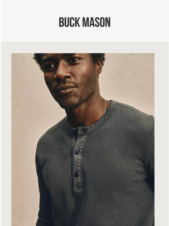 Buck Mason Our GoTo Winter Base Layer Milled