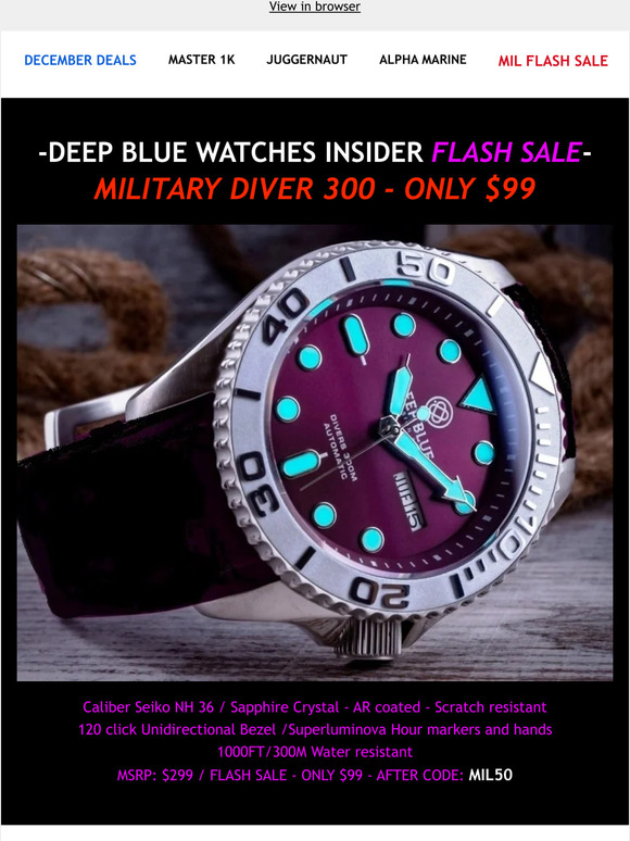 JUGGERNAUT 5 44MM SWISS AUTOMATIC DIVER BLACK CERAMIC BEZEL - PURPLE DIAL -  STRAP - JUGGY 5 SOLD OUT NOT AVAILABLE