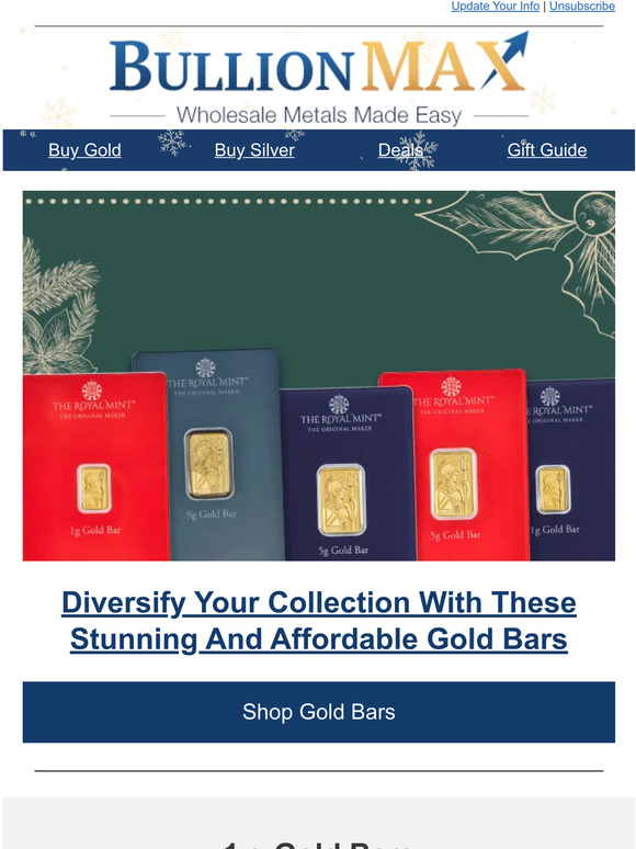 BullionMax Our Most Stunning And Affordable Gold Bars Milled