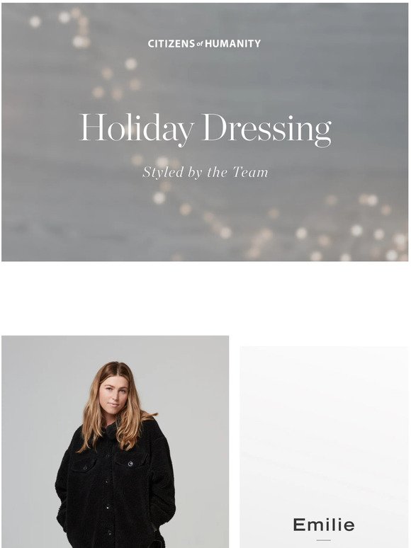 Holiday Dressing Styled by the Team