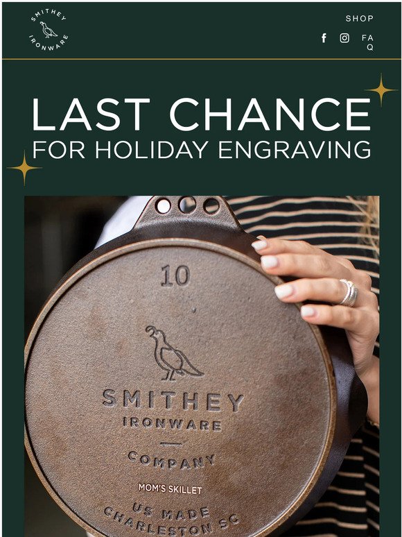 Last day for engraving
