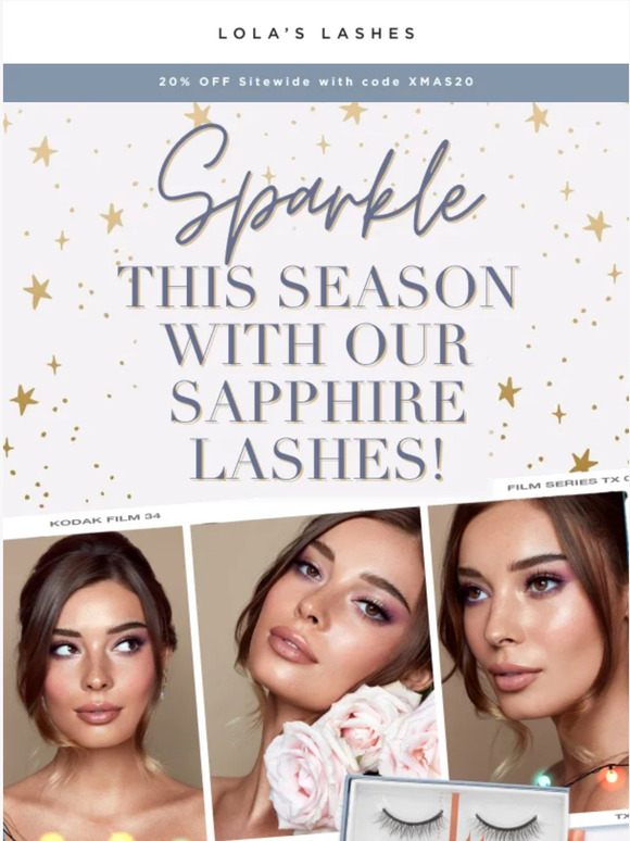 Sparkle this season with our Sapphire lashes!