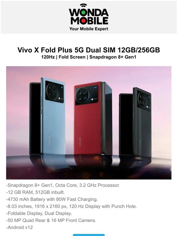 Best selling: Xiaomi Mix Fold 2 and Vivo X Fold Plus 5G