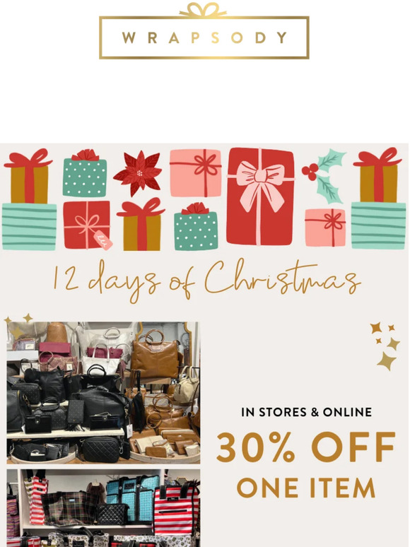 Wrapsody 12 days of christmas Outlet