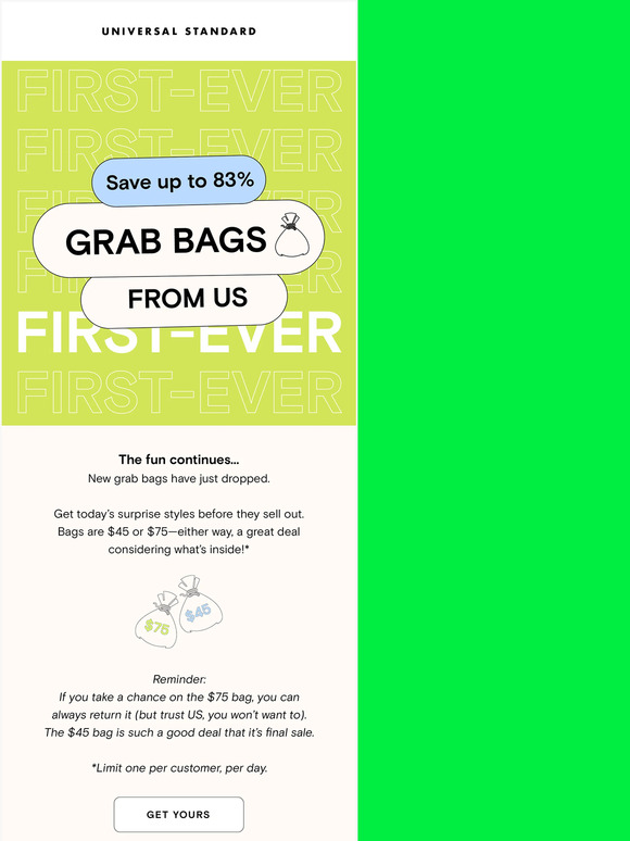 Universal Standard Take a chance on an unseen style Milled