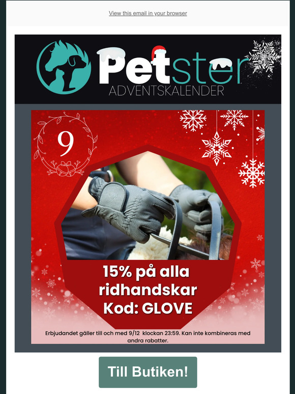 PETSTER ADVENTSKALENDER - LUCKA 9