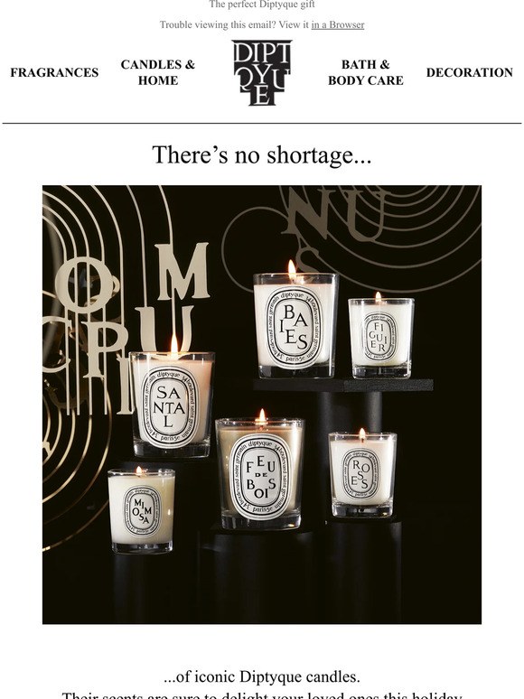 Diptyque Paris Iconic Candles Milled