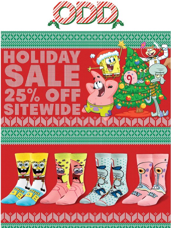ODD SOX HOLIDAY SALE! 25% OFF SITEWIDE RIGHT NOW! ⛄