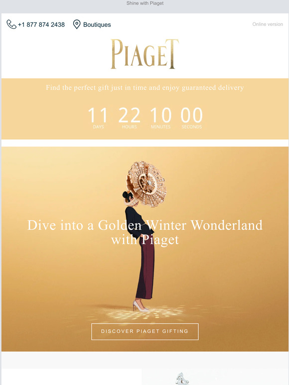 Piaget Email Newsletters Shop Sales Discounts and Coupon Codes