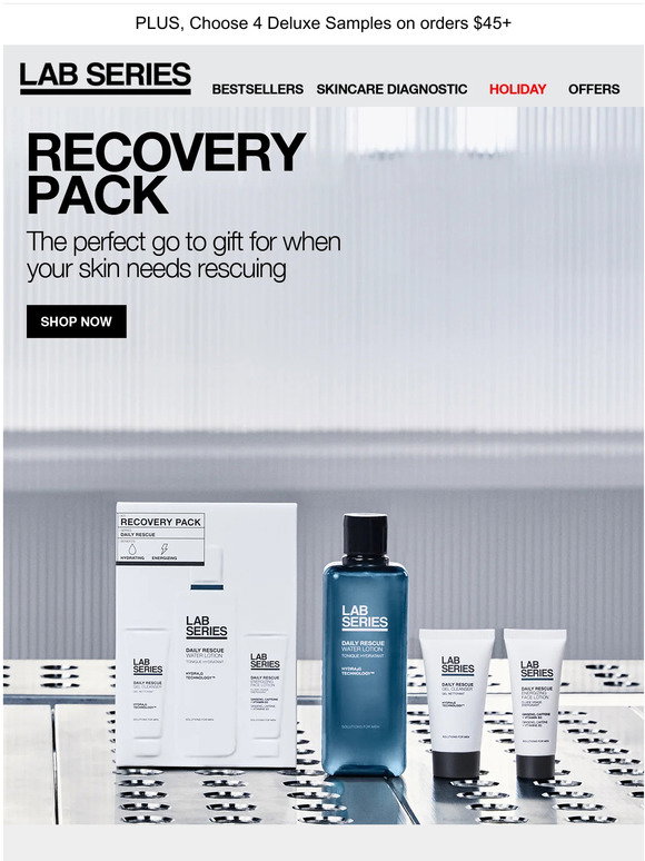 Lab Series: New year, hydrated skin. Try the Daily Rescue Series | Milled