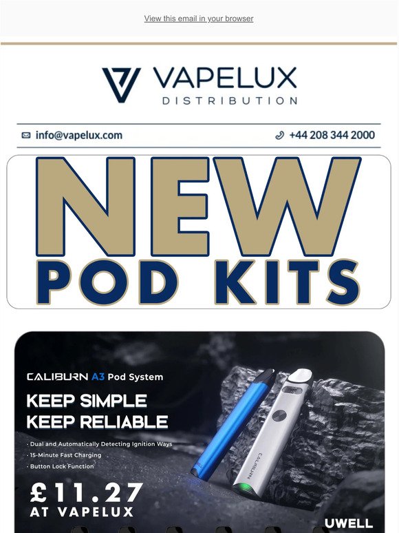 New Pod Kits At Vapelux