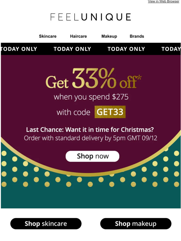 TODAY ONLY: 33% off