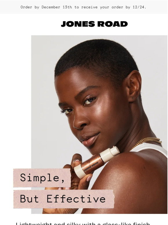 Jones Road Beauty Shimmer Face Oil subtle glow in a bottle Milled