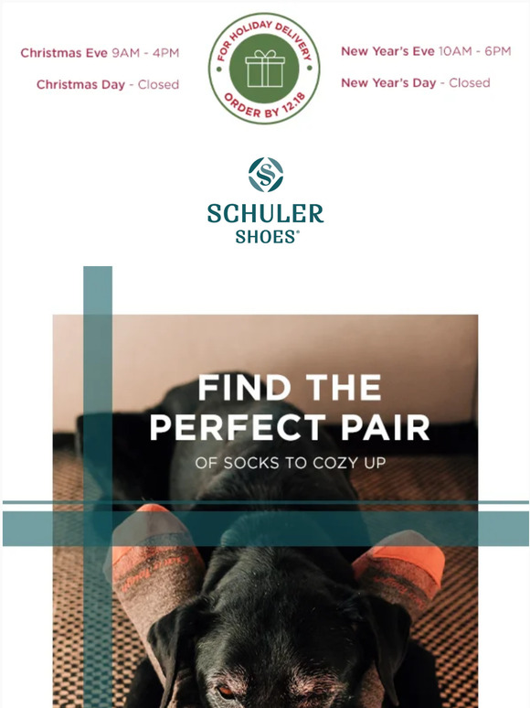 Schuler Shoes Your holiday head(to toe)quarters Milled