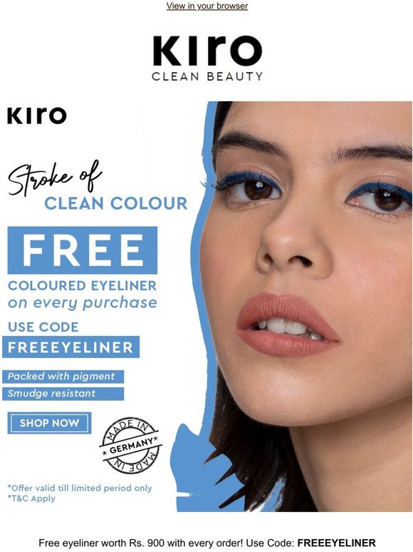 Get Free Eyeliner worth 900 on your purchase!
