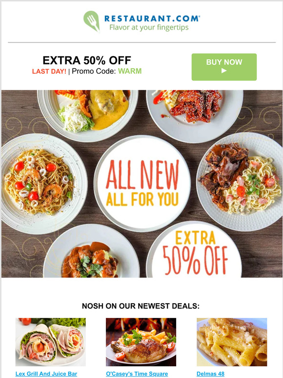 Restaurant.com: Weekend meal ideas for you >> | Milled