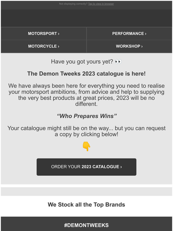 Demon Tweeks 2023 Catalogue Available Now 🏎️💨 Milled