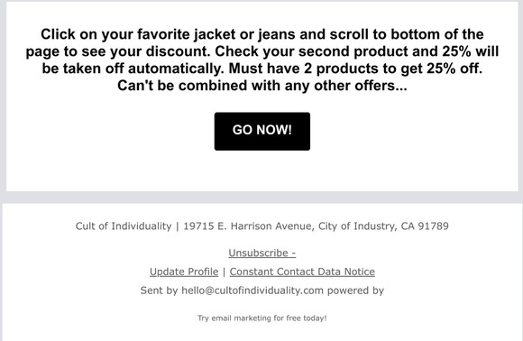 Get 25% Off When You Buy Full Fit (Jacket & Pants)
