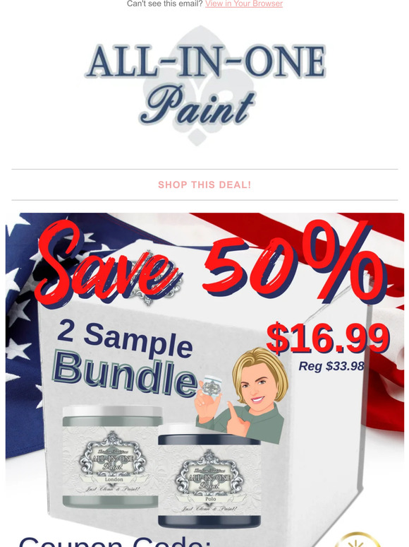 Heirloom Traditions Paint (US) BOGO Samples of ALLINONE Paint! Milled