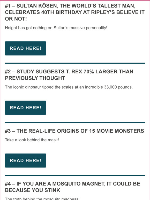 Ripley's Believe It or Not!: 🎂 World's Tallest Man Celebrates 40th ...