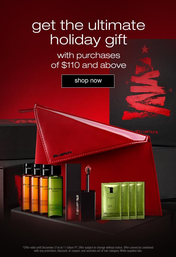 Shu Uemura: celebrate the holidays with our limited edition